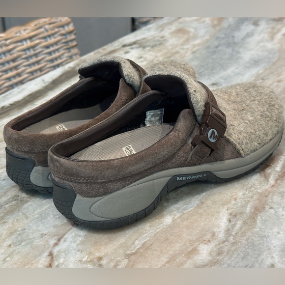 Women’s MERRELL Encore Groove brown brindle wool shoes- Size 7.5 - Picture 7 of 9